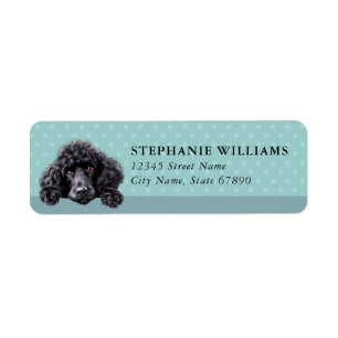 Poodle Dog Return Address Labels