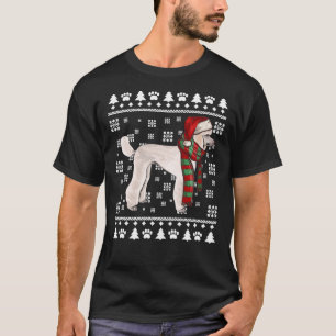 Poodle Dog Santa Hat Xmas Ugly Christmas T-Shirt