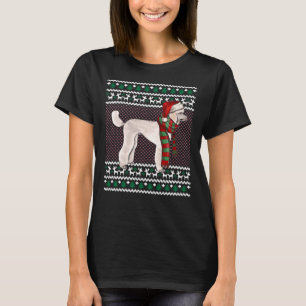 Poodle Dog Santa Ugly Christmas T-Shirt