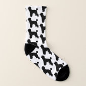 Poodle Dog Silhouette Socks (Right Outside)