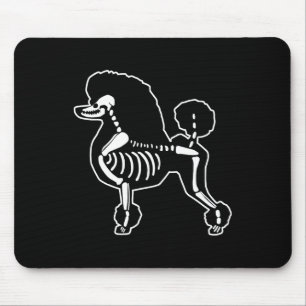 Poodle Dog Skeleton Halloween Doodle Dogs Lover Ow Mouse Mat