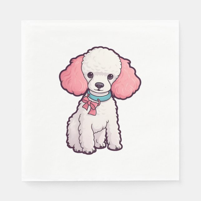Poodle Dog Super Cute   Napkin (Front)