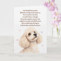 Poodle Dog Sympathy Loss Condolences