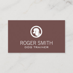 Poodle Dog Trainer Animal Services Business Card