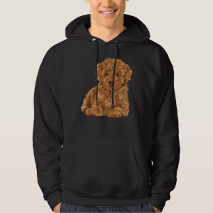 Poodle Dog Watercolor Style Hoodie