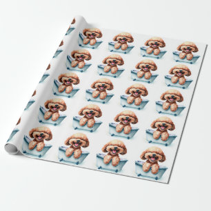 Poodle Dog Wrapping Paper