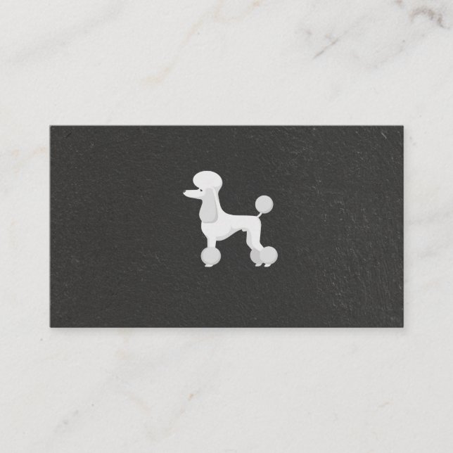 Poodle | Dogs Cats Services Business Card (Front)