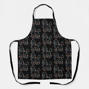 Poodle Dogs Tree Christmas Xmas Pet Animal Dog Apron