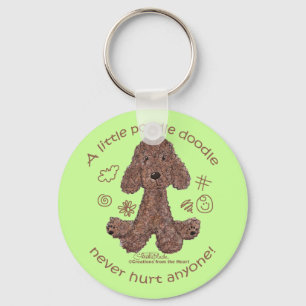 Poodle Doodle Key Ring