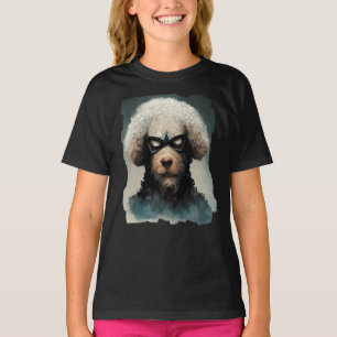 Poodle Dressed As Superhero Dog T-Shirt