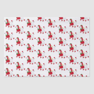 Poodle Dressed up for the Holidays Tissue Paper