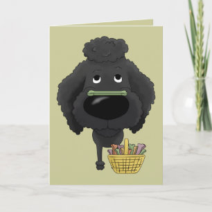 Poodle - Easter Bone Hunt, Anyone? Holiday Card