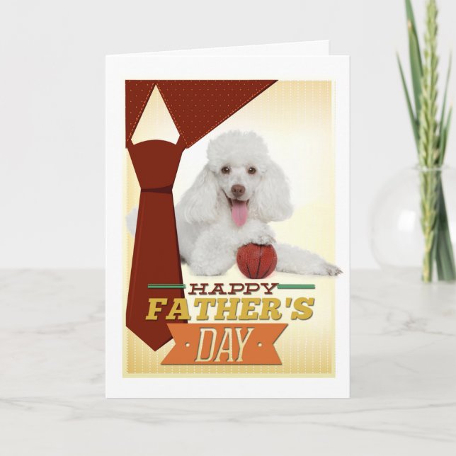 Poodle Father's Day Card (Front)