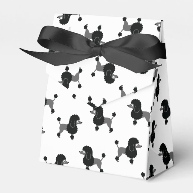 Poodle Favour Box (Front Side)