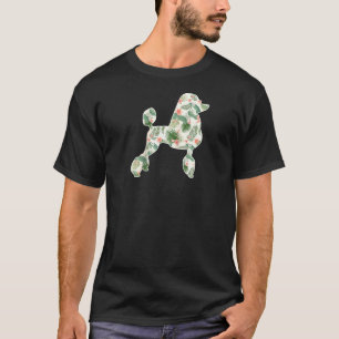 Poodle Flower Girl Print Floral Dog Hawaiian Women T-Shirt