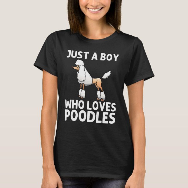 Poodle For Boys Kids Doodle Dog Poodle   Groomer T-Shirt (Front)