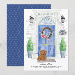 Poodle Front Door Moving Announcement