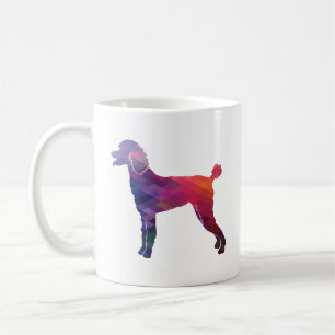 Poodle Geo Silhouette Purple Coffee Mug