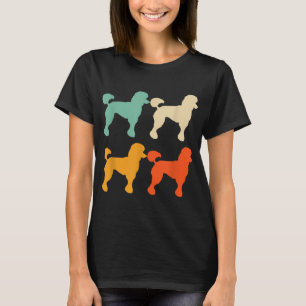 Poodle Gift for Dog Lover Retro Poodle Vintage Poo T-Shirt