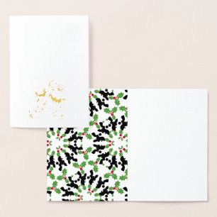 Poodle gold foil card