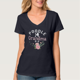 Poodle Grandma Gifts Womens Mum Poodle Dog Lover C T-Shirt