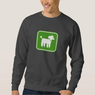 Poodle Graphic (Green) Sweatshirt
