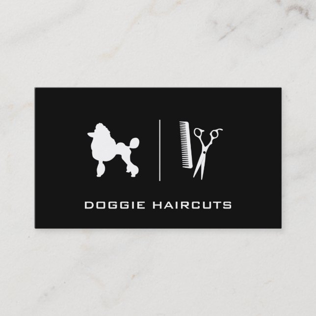 Poodle | Grooming Business Card (Front)