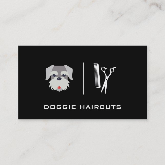 Poodle | Grooming Business Card (Front)