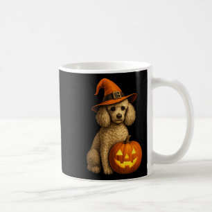 Poodle Halloween Pumpkin Witch Hat Dog Art Family Coffee Mug