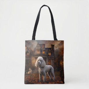Poodle Halloween Scary Tote Bag