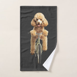Poodle hand towel