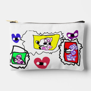 Poodle heart accessory pouch