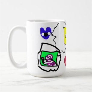 Poodle heart  coffee mug