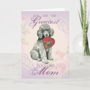Poodle Heart Mum Card