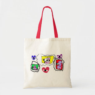 Poodle heart  tote bag