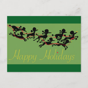 Poodle Holiday card