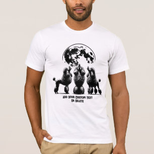 Poodle Howling Animal Lover Gift T-Shirt