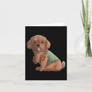 Poodle I Love Mum Tattoo Dog Shirt Funny Mothers D Card