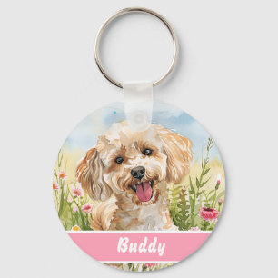 Poodle ID Tag – Add Name & Contact Key Ring
