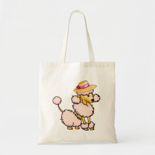 Poodle in Hat Bag