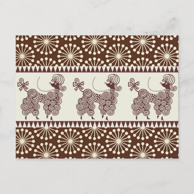 Poodle in Sparkle Postcard (Front)