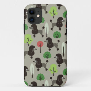 Poodle in the park iPhone 11 case