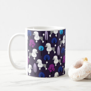 Poodle in the park coffee mug