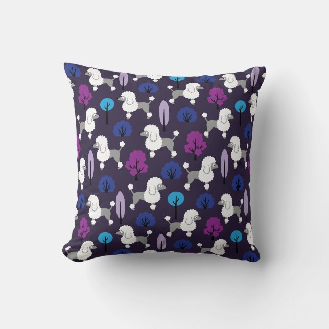Poodle in the park cushion (Front)