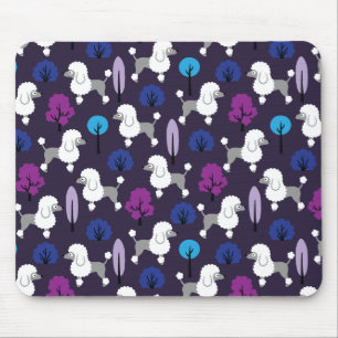 Poodle in the park mouse mat