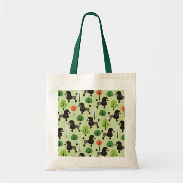 Poodle in the park tote bag (Front)