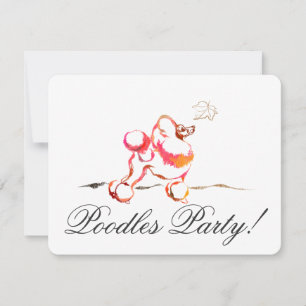 Poodle Invitations