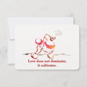 Poodle Invitations