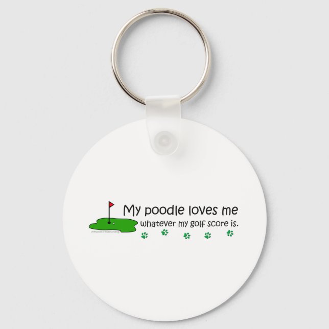 Poodle Key Ring (Front)