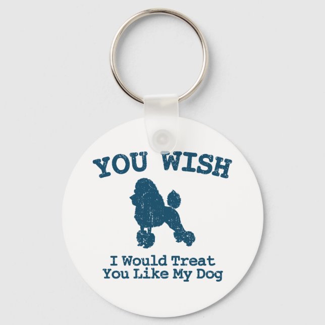 Poodle Key Ring (Front)